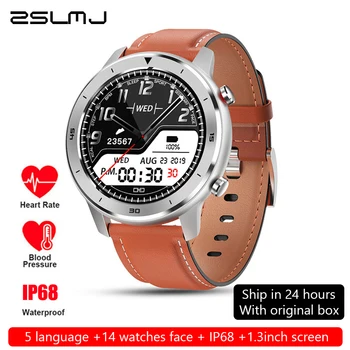 Inteligentny zegarek mężczyźni pełna dotykowy cały fitness-tracker kobiety przenośne urządzenia IP68 inteligentny zegarek rytmu serca Smartwatch dla Xiaomi Huawei
