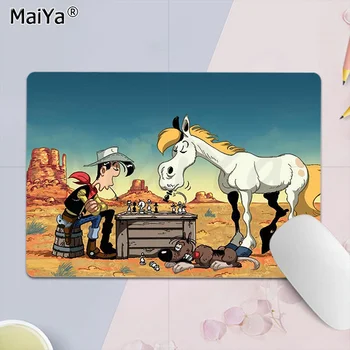 MaiYa Lucky Luke Funny Unique Desktop Game Pad Mousepad Size for 30*60cm/11.8*23.6 inch Mouse Keyboards Mat Mousepad