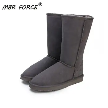 MBR FORCE Australia Classic Lady Shoes wysokiej jakości wodoodporne buty zimowe ze skóry naturalnej futrzane buty zimowe ciepłe buty damskie