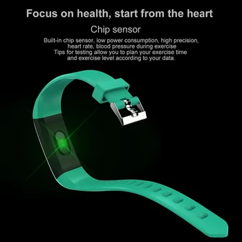 115plus Smart Zegarki Sport Fitness Smart Bracelet dla Android IOS Smart Band Heart Tracker Smart Watch 2020 dla mężczyzn kobiet dzieci