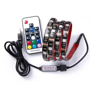 USB LED Strip Light SMD 5050 Colorful DC5V Flexible Led RGB Tape Ribbon Wireless Wodoodporny TV Background Lighting