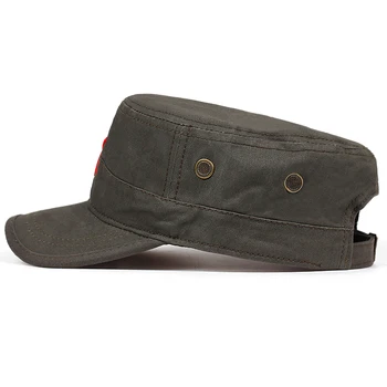 2019 bawełny% wysokiej jakości pentagram czapka z daszkiem służby wojskowe czapki patrol płaski kapelusz hip-hop płótno Snapback kapelusze