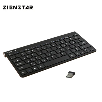 Zienstar Polish Slim 2.4 G Wireless Keyboard Mouse Combo dla MACBOOK,laptopa,TV-boxa, komputerowego PC ,smart tv z USB odbiornik