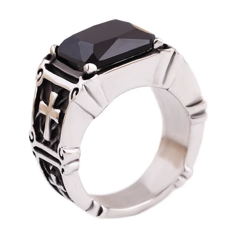 Top Quanlity New Style Red zircon Ring Mens Women 316L Stainless Steel CLAW Rings