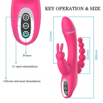 G Spot Toys for Adults Rabbit Vibrator Sex Toys for Woman Magic Wand potężny wibrator Clitoris Shop Sex Products Clit Sucker