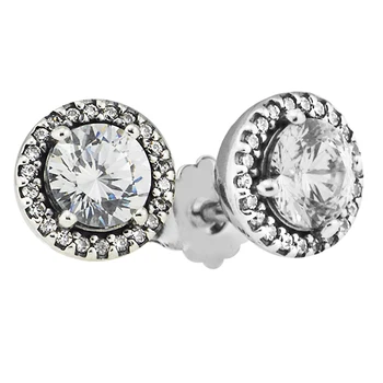 Oryginalne kolczyki 925 srebro dla kobiet klasyczna elegancja kolczyki pręta partii ślubne biżuteria prezent brincos hurtowych