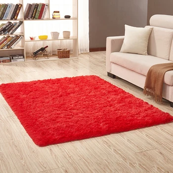 Kudłaty jedwabisty pluszowy dywan prostokąt miękkie zgrubienie futra dywaniki do sypialni podłoga białe futerko dywan szafki maty 1 szt.*1