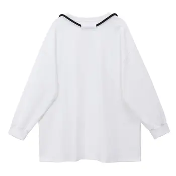 XITAO patchwork kieszenie solidne koszulki kobiety 2020 zima moda casual styl temperament wszystko Mecz O neck odzież Damska ZY2932