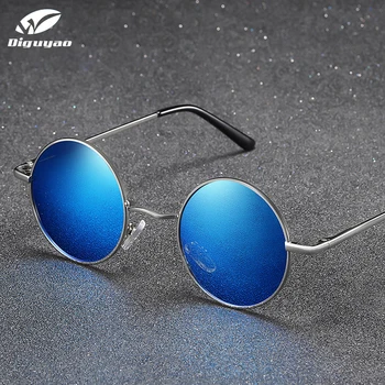 Markowe okulary przeciwsłoneczne dla mężczyzn w 2020 wysokiej jakości retro dla kobiet odcienie czarne okulary Okrągłe wiosenne nogi spolaryzowane okulary przeciwsłoneczne Zonnebril
