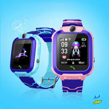 Q12 wodoodporne inteligentny zegarek dla dzieci LBS Tracker Child SOS Call Anti Lost Baby Watch baby telefoniczne zegarek dla chłopców i dziewcząt
