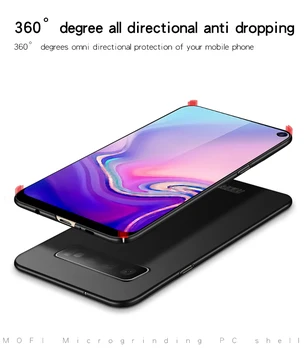 MOFI dla Samsung Galaxy S10 / S10 Plus Case Cover Hard PC plastikowa tylna pokrywa telefonu jest elegancki, luksusowy ekran ochronny Odporny na wstrząsy
