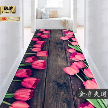 Ślub dekoracje 3D Róża drzwi korytarz dywany dywan kryty mata sypialnia wystrój podłoga dywan maty łóżko do salonu