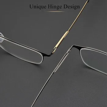 Безвинтовая oprawa dla punktów mężczyźni niemiecki marka medyczne okulary ze stali nierdzewnej kobiety kwadratowe okulary Przeciwsłoneczne VEIT