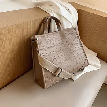 Wysoka jakość w luksusowym stylu retro dużej pojemności Krokodyl damska torba 2020 nowy koreański styl Damska moda torba
