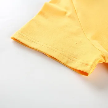 YICIYA 2020 Summer Fashion Cute Slim Printed Short Sleeve Tight Lady T-Shirt Yellow Woman Casual Short Cotton T-Shirt odzież uliczna