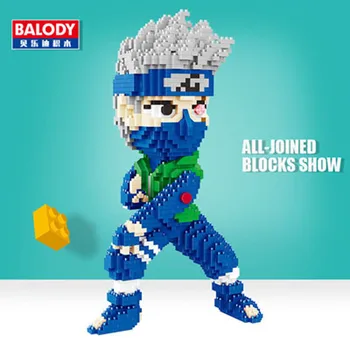 Balody 16094 anime Naruto Hatake Kakashi kreskówki ninja DIY 3D model Diamond mini klocki cegły zabawka dla dzieci bez pudełka