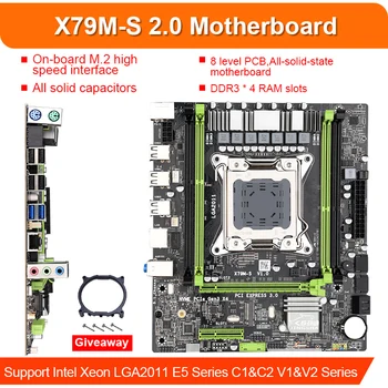 Zestaw asus X79 m-s 2.0 z procesorem Xeon E5-2640 4szt x 4GB=16GB 10600 1333MHz DDR3 ECC REG memory M-ATX PCI-E NVME M. 2 SSD