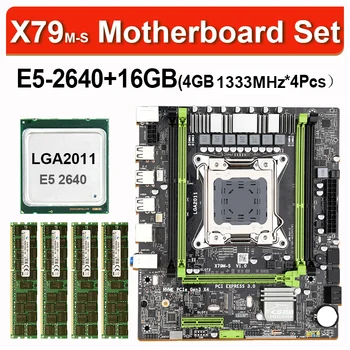 Zestaw asus X79 m-s 2.0 z procesorem Xeon E5-2640 4szt x 4GB=16GB 10600 1333MHz DDR3 ECC REG memory M-ATX PCI-E NVME M. 2 SSD