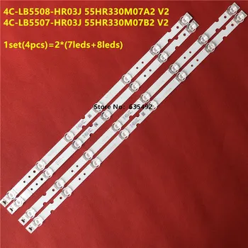 Taśma led 4C-LB5508-HR03J 4C-LB5507-HR03J 55HR330M08A2 V2 55HR330M08B2 dla TCL D55A730U D55A620U D55A360 55F6 55L2