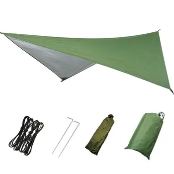 Duży hamak wodoodporny deszcz Fly namiot tarp lekki przenośny wodoodporny рипстоп łatwo złożyć nawilżający schronienie ochrona przed promieniowaniem UV