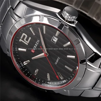 CURREN 2018 Top Brand Full Steel Sport Watch Men Luxury Brand kwarcowy wojskowy zegarek sportowy męski zegarek relogio masculino