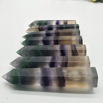 1szt naturalny fluoryt-kamień kwarc Kryształ różdżka uzdrowienie różdżka +darmowa dostawa