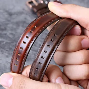 Handmade skóra naturalna ręcznie pasek do godziny 18 mm 20 mm 22 mm dla DW Diesel Fossil Timex Watch Band pasek na nadgarstek pasek do paska