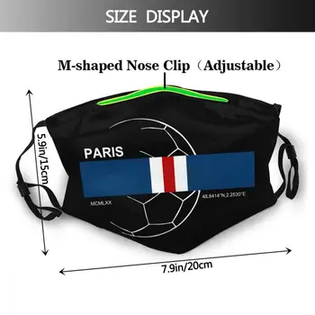 Psg Soccer Mask Men Non-Disposable Anti Haze Anti Dust Protection ochronna maska oddechowa z filtrem