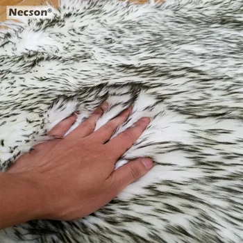 Szary owczy podkładka poduszka siedzenia sztuczne futro dywan sztuczna wełna lis włosy kosmki Wilk Szary miś grizzly serwis stolik alkierz