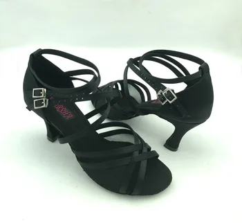 Modne damskie latin taneczne buty balowe buty salsa buty taneczne tango i buty ślubne 6208B-BLK