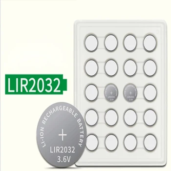 Klawiatura komórka akumulator litowo-jonowy LIR2032 3.6 V 20 szt - 2032 wymienić monety CR2032