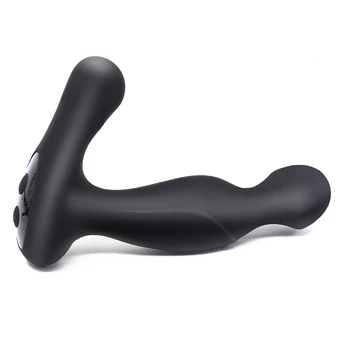Dwusilnikowe RC wibratory Bezprzewodowy elektryczny szok anal wtyczkę masażer prostaty seks-zabawki, 10 biegów G-spot dildo zewnętrzne wibratory