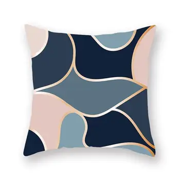 Geometria streszczenie sztuka pluszowy kwadratowy sofa pokrowce na poduszki objęcia poszewka ramkowym lub 45 x 45 cm elegancki stylowy numer akcesoria