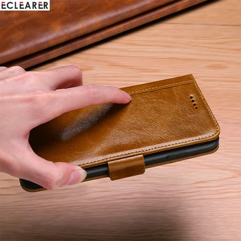 Skórzany portfel etui dla iPhone 8 7 / Plus luksusowy magnetyczne etui flip Case do iPhone 7 6 6s 8 Plus biznes pokrowce do telefonów