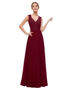 Eleganckie damskie suknie wieczorowe 2021 długość podłogi V szyi linkę temu szyfon A Line formalne suknie wieczorowa Vestidos CC5309