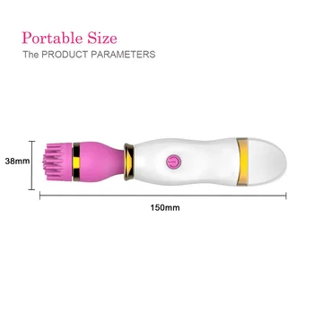 Obrót AV wibrator dla kobiet stymulator łechtaczki sutek orgazm G spot stymulator 360 łechtaczki lizanie wibrator dla dorosłych Sex zabawki