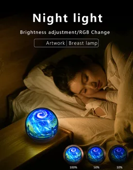 Gwiaździste Niebo Lampa 5 Projekcyjnych Filmów Sypialnia 360 Stopni Obrotowy Droga Mleczna Gwiezdny Projektor Dla Dzieci