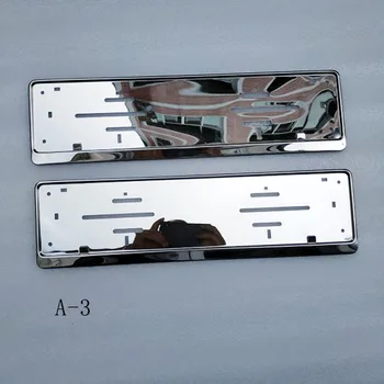 Dla EU Car License Plate Frame metalowa ramka tablicy rejestracyjnej samochodu, uchwyt tablicy rejestracyjnej 2 szt.