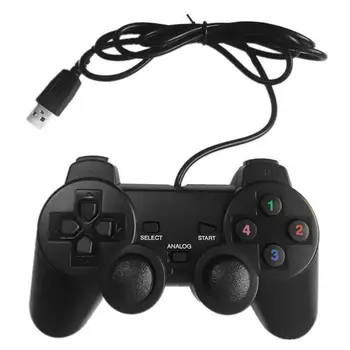 USB kontroler przewodowy pojedynczy/podwójny wibracyjny kontroler do gier dla komputerów PC komputer XXUC