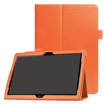 MediaPad T3 10 obrót litchi Grain PU Leather Stand Flip Cover Case For Huawei MediaPad T3 10 AGS-L09 AGS-L03 9.6 