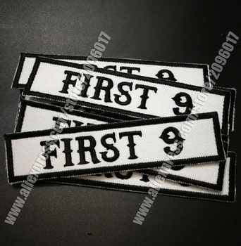 Czarne indywidualne synowie pierwszych 9 patche ikony haftowane żelazem na imprezach motocyklowych łatach DIY ubrania anarchia naklejka akcesoria