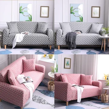 Elastyczne poduszki, pokrowce na salon w kształcie litery L forma elastan poduszki, pokrowce na kątowego kanapie pokrywa Adjustablea 1/2/3/4 przekroju sofa pokrywa