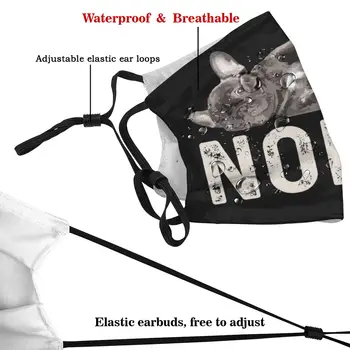 Nie leniwy buldog francuski wielokrotnego użytku z filtrem usta maska do twarzy anty wiatr zestaw ochrony ucha nakładka ochronna maski