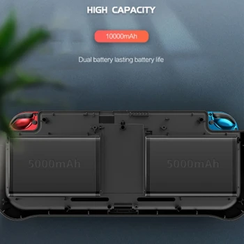 10000MAh Battery Case Power Bank for Nintendo Switch NS Console Game Machine bateria zewnętrzna z uchwytem szybka ładowarka