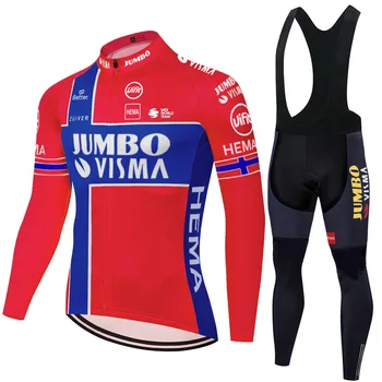 Nowy Jumbo Visma jazda na Rowerze Jersey 2021 z długim rękawem MTB rowerowa odzież lato wiosna mężczyźni roupa ciclismo masculino