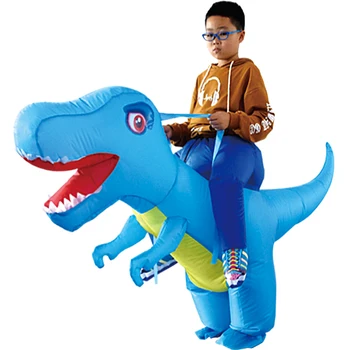 Dzieci Halloween Dinozaur, Dmuchany Kostium Dorosła Dziewczynka Chłopiec Niezwykłe Jeździć Na Dino Odzież Karnawał Dinozaur Cosplay Kostiumy Partii