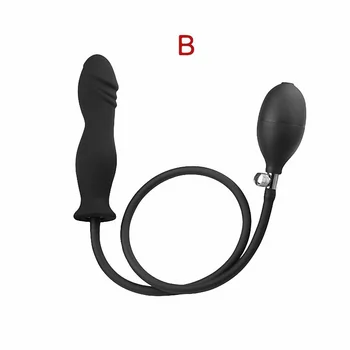Trzy Rodzaje Dorosłych Sex Zabawki Duże Nadmuchiwane Silikonowe Tylne Przedsionkowego Korki Analne Rozszerzenie Odbytu Expander -50