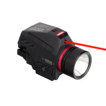 Tactical LED Weapon Gun Light latarka Red Dot celownik laserowy wojskowy airsoft gun Gun Light for 20mm Rail Mini Pistol Gun