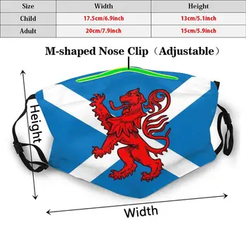 Flaga Szkocji Osoba Druku Zmywalny Filtr Anty-Kurz Usta Maska Maska Do Twarzy Maska Do Twarzy, Maseczki Do Twarzy Union Jack Flaga Wielkiej Brytanii