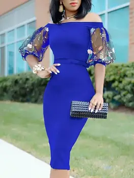 Ciemno-niebieskie sukienki koktajlowe satynowe Полурукавы koronki z otwartymi ramionami o długości do kolan Mermaid Party Plus Size Homecoming Dresses